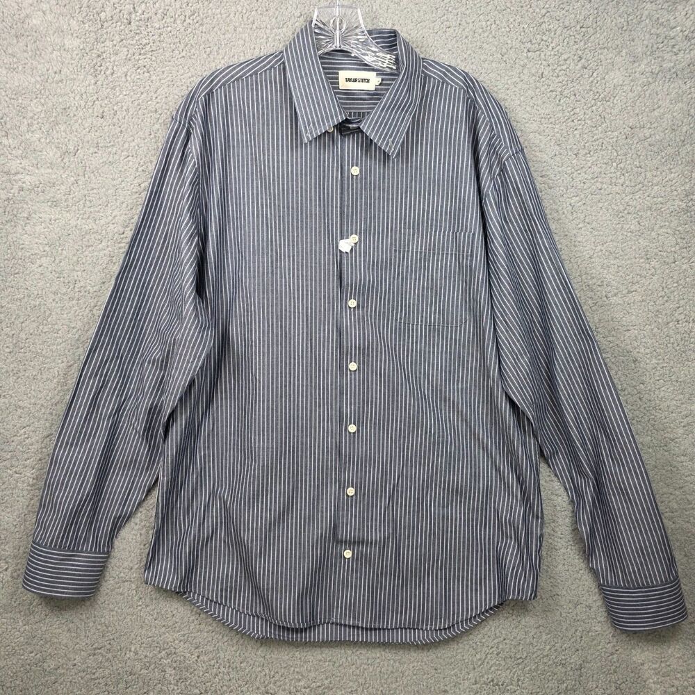 Taylor Stitch The Jack Shirt color Rinsed Indigo Size 44 (XL) 100% Cotton